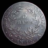 5 francs Napolon Empereur Type Intermdiaire